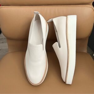 Vince Sanders Platform Wedge Leather Slip On Loafer 8.5